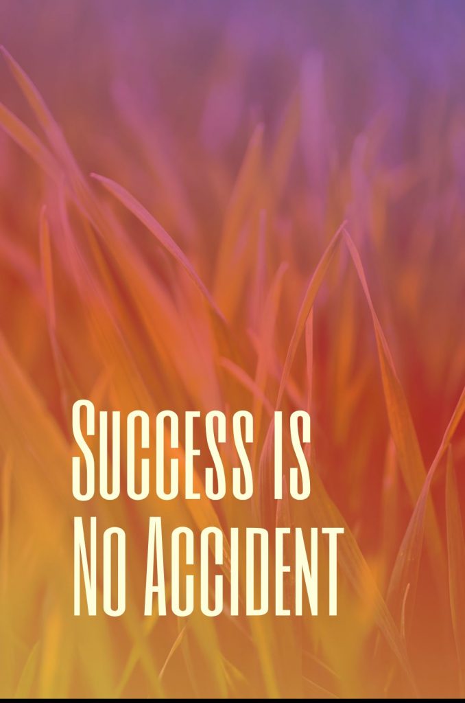 quotescover ‘s quote about business,success. Success is No Accident…