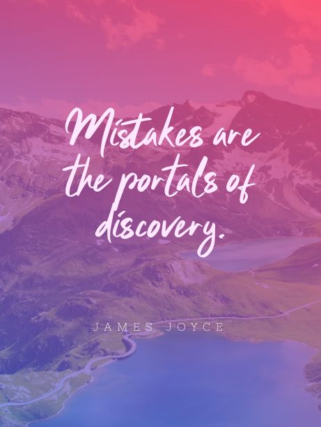 Create quotes picture about “mistake” for wall poster